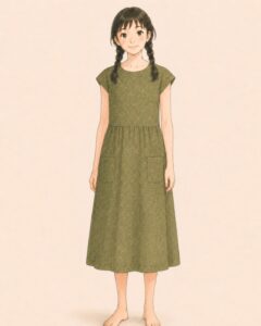 後ろボタンのアッパッパ