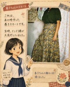 春子ちゃんのスカート