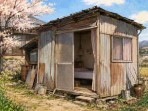 プレハブ小屋に暮らす少女