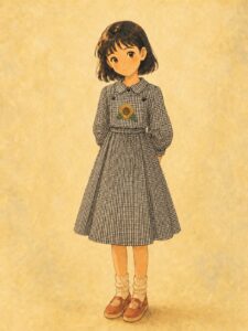 ギンガムチェックのワンピース