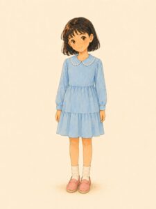 水色のワンピース