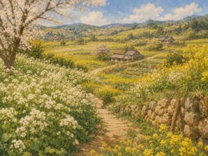 菜の花と大根花の3月