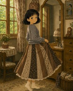 16枚はぎのスカート