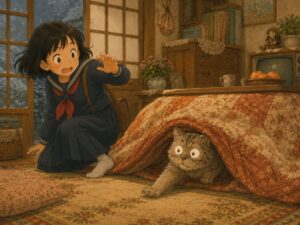 侵入者の猫