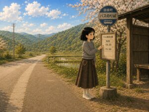 バスは一日に二本