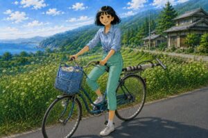 昭和50年代の少女たち 海への道