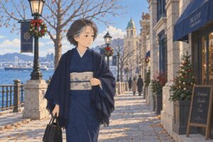 木枯らしの横浜、昭和５０年代の少女たち