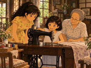 統治下日本の黒いミシン。昭和50年代の少女たち